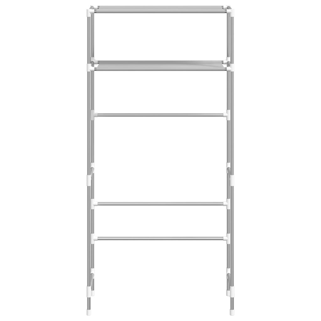 2-level shelf above the washing machine, gray, 69x28x143 cm, iron