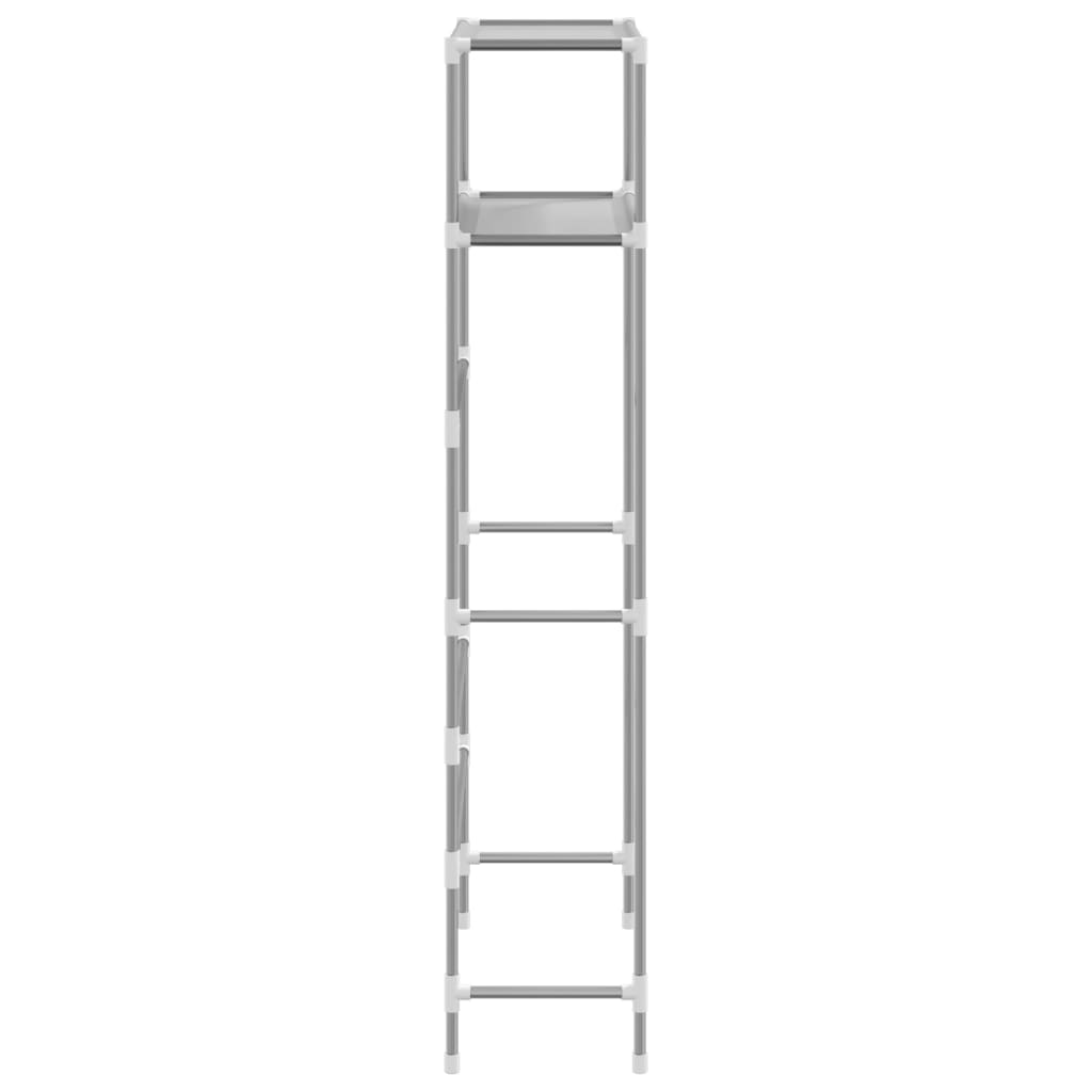 2-level shelf above the washing machine, gray, 69x28x143 cm, iron