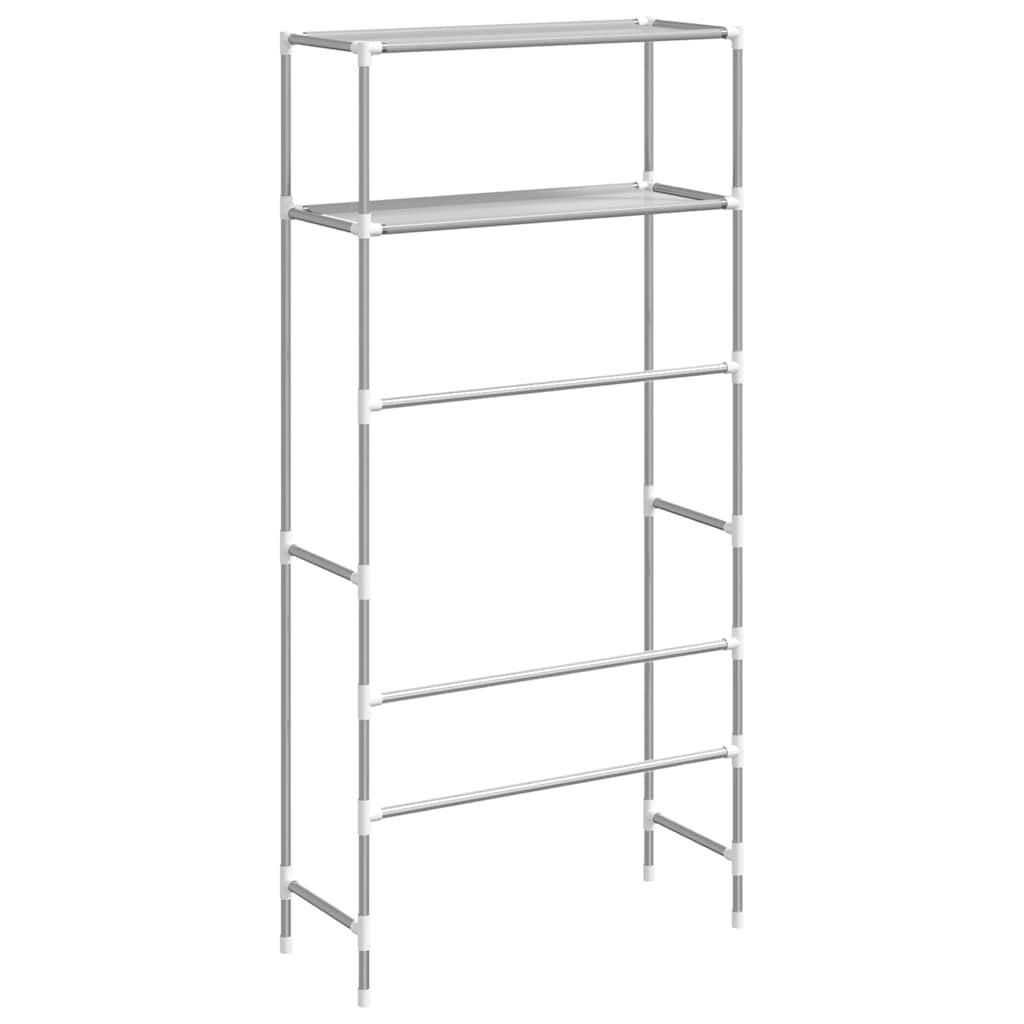 2-level shelf above the washing machine, gray, 69x28x143 cm, iron
