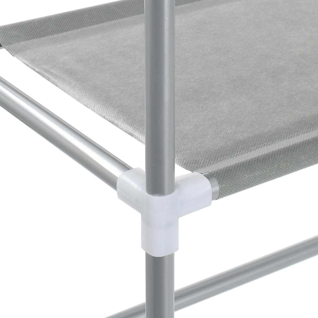 2-level shelf above the washing machine, gray, 69x28x143 cm, iron