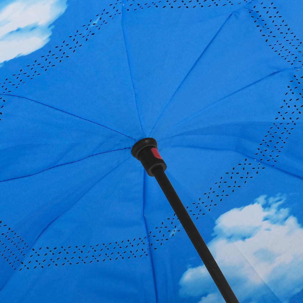 Umbrella C-shaped handle, black, 108 cm