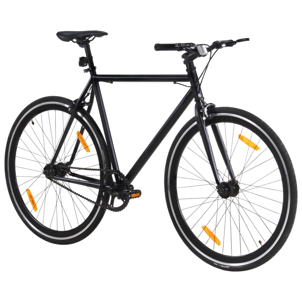 Single speed bicycle, black, 700C 59 cm