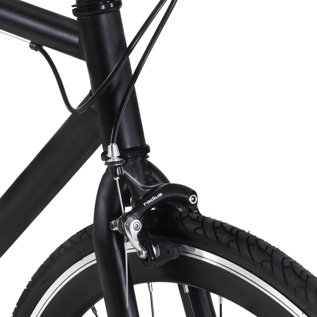 Single speed bicycle, black, 700C 59 cm