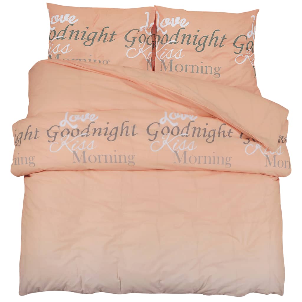 Duvet cover set pink 200 x 220 cm, cotton