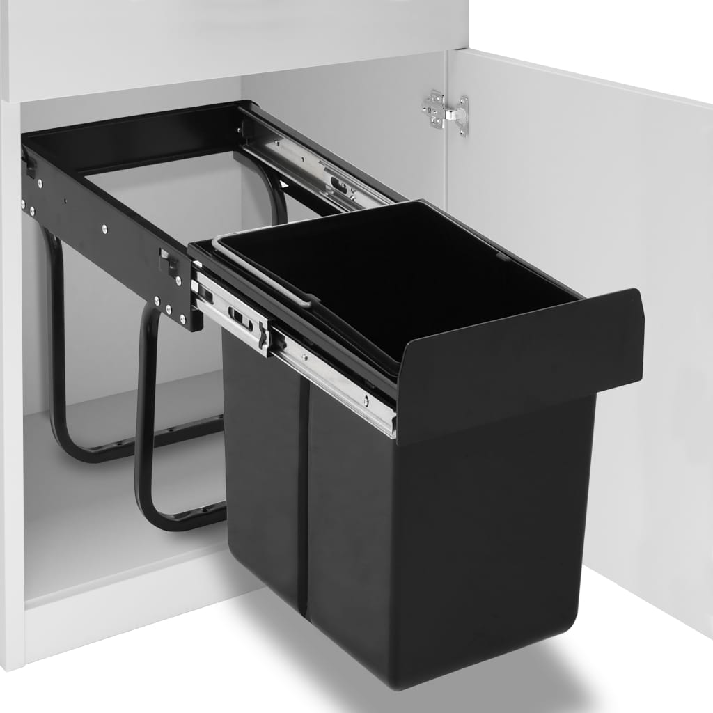 Pull-out trash can, soft close, 20 l