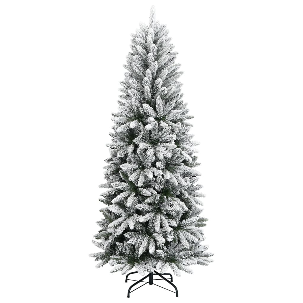 Artificial fir tree with snowy branches, 210 cm, PVC and PE
