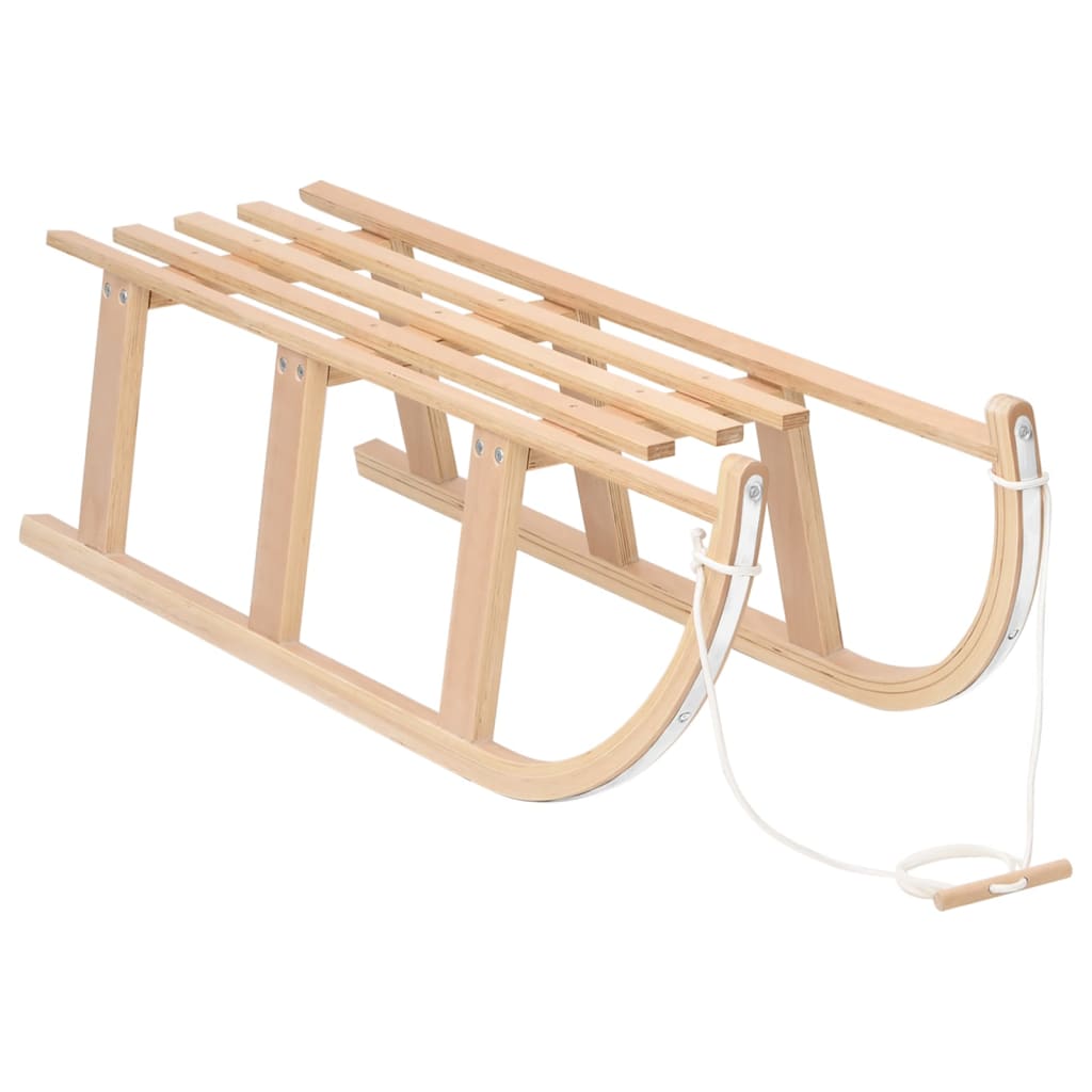 Wooden sled, 110 x 40 x 34 cm, plywood