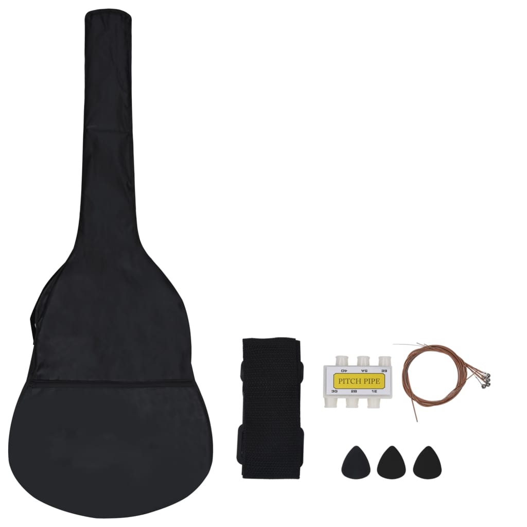 8-piece guitar set for beginners, black 1 / 2 34