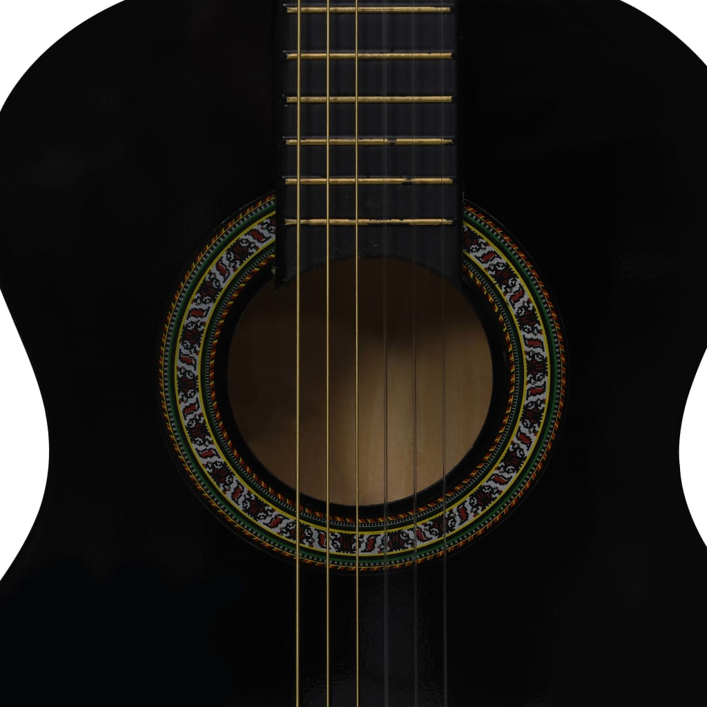 8-piece guitar set for beginners, black 1 / 2 34