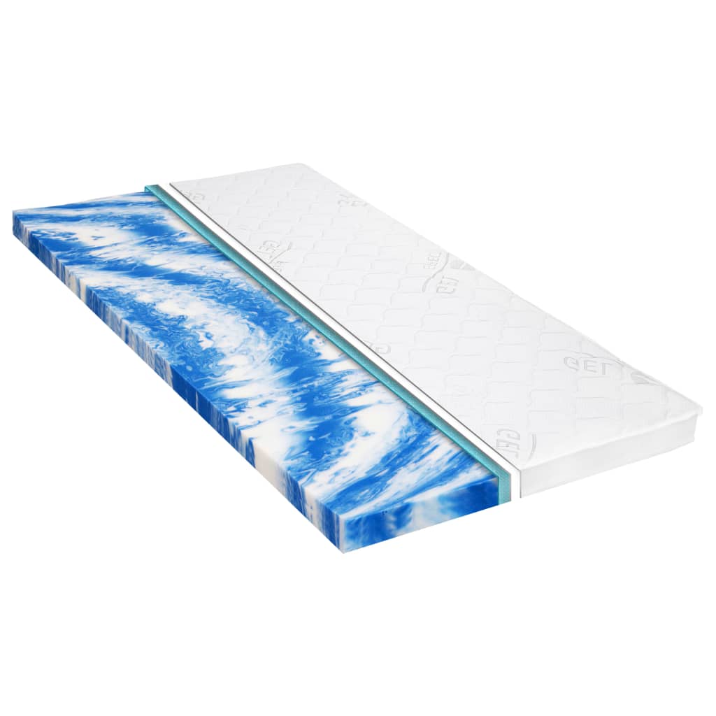 Top mattress 140 x 200 cm gel foam 7 cm