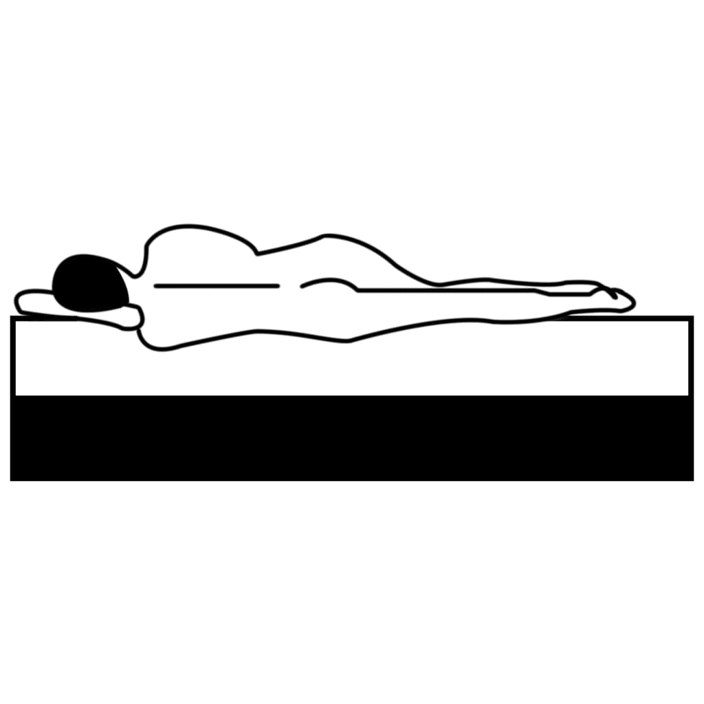 Top mattress 100 x 200 cm gel foam 7 cm