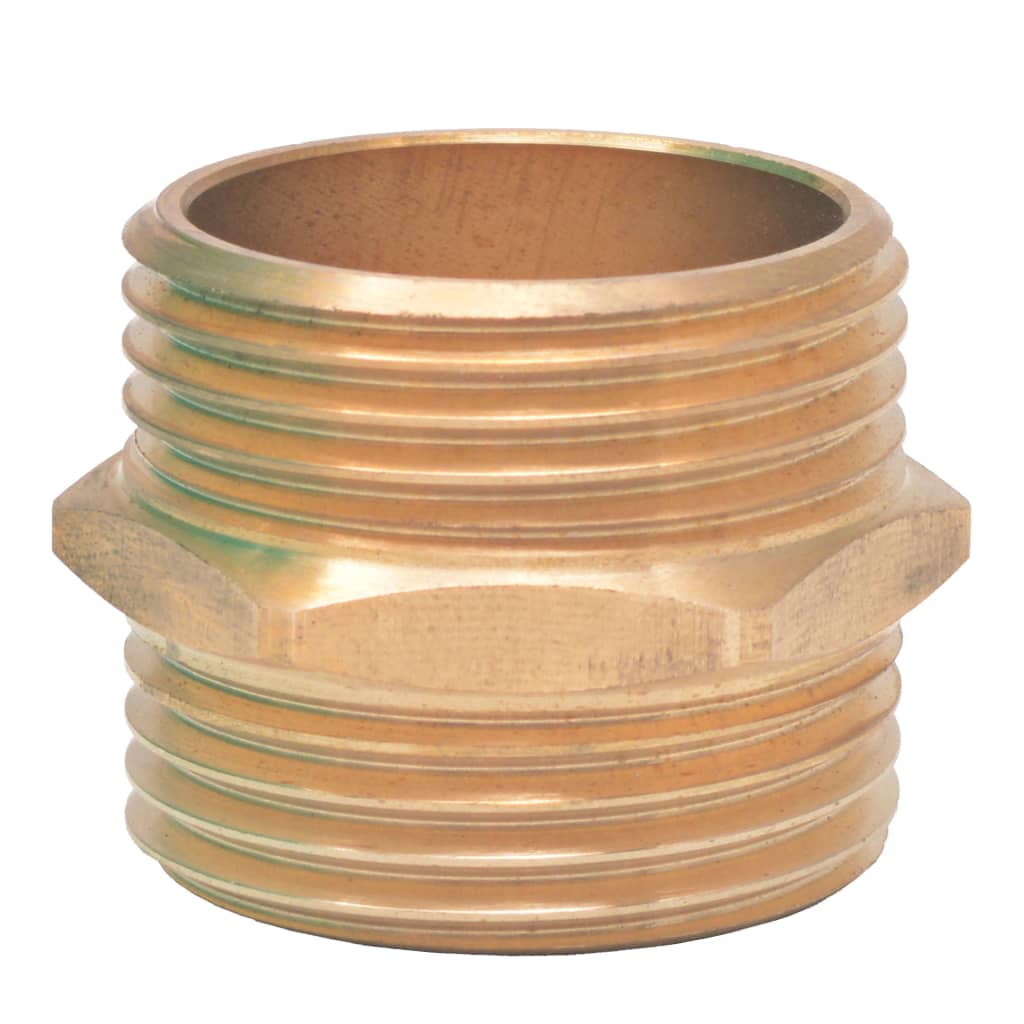 Suction hose with brass connections, 7 m, 25 mm, green