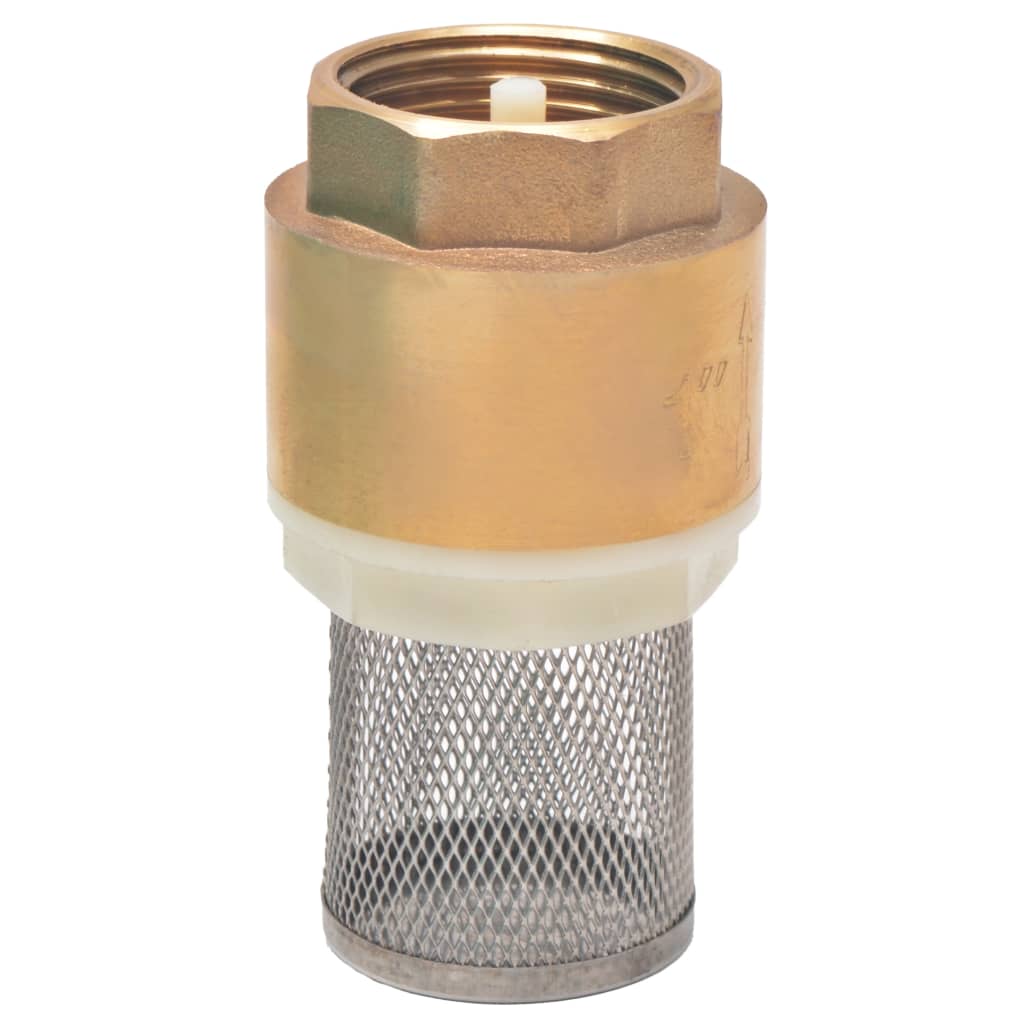 Suction hose with brass connections, 7 m, 25 mm, green