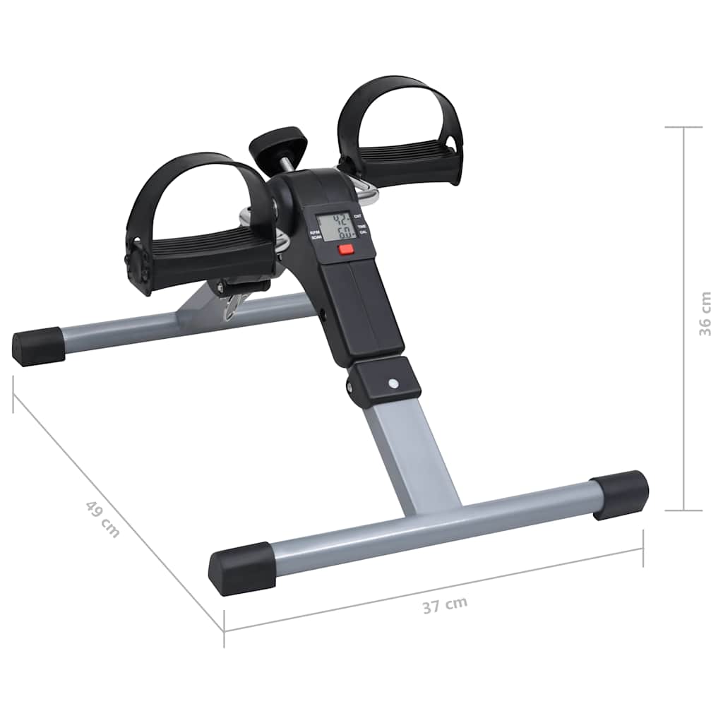 Pedal exerciser for legs and arms with LCD display