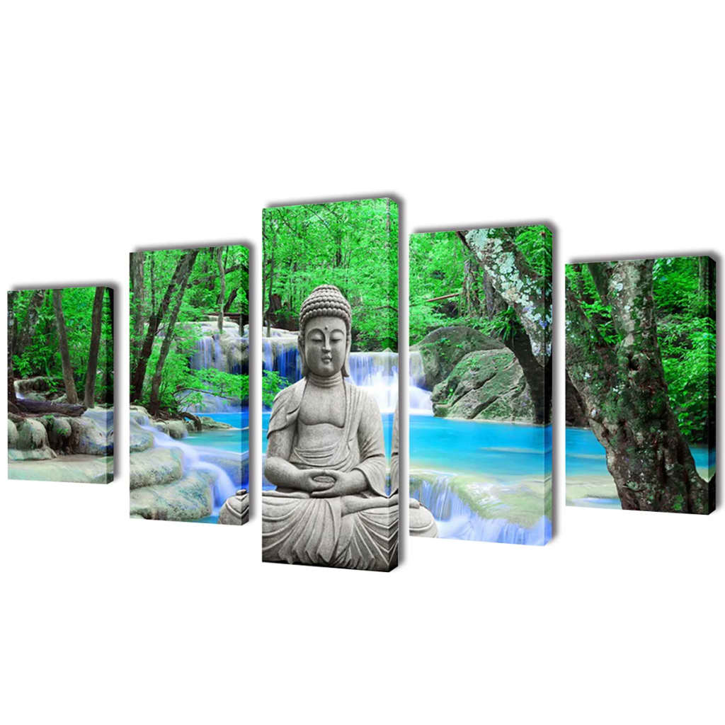 Buddha mural set, 200 x 100 cm