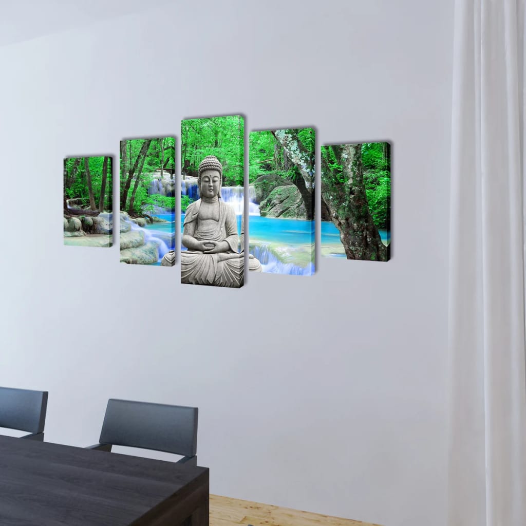 Buddha mural set, 200 x 100 cm