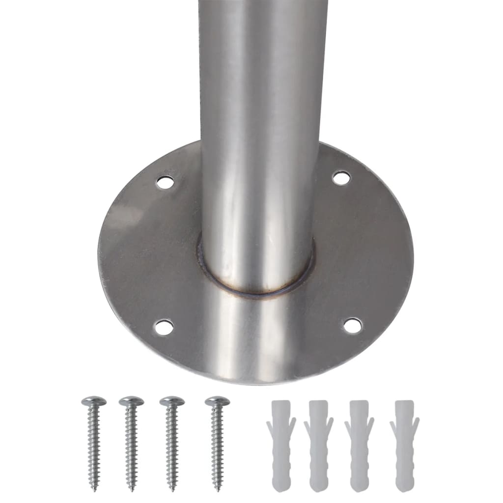 Mailbox on base, stainless steel