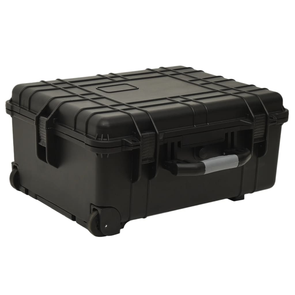 Portable transport case, black, 58 x 45 x 27 cm, PP