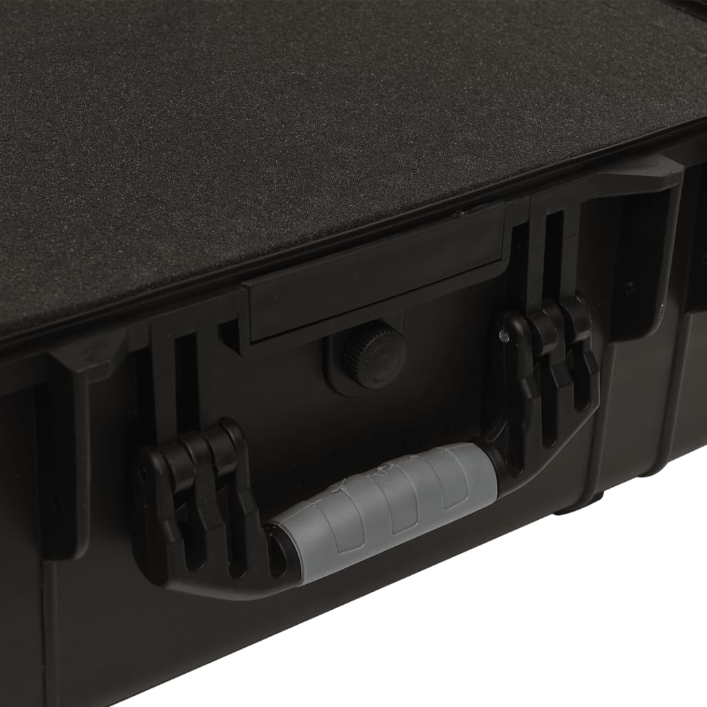 Portable transport case, black, 58 x 45 x 27 cm, PP