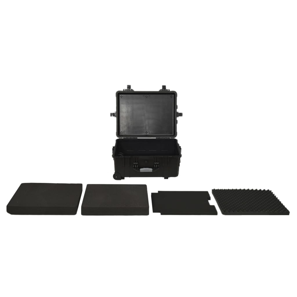 Portable transport case, black, 58 x 45 x 27 cm, PP