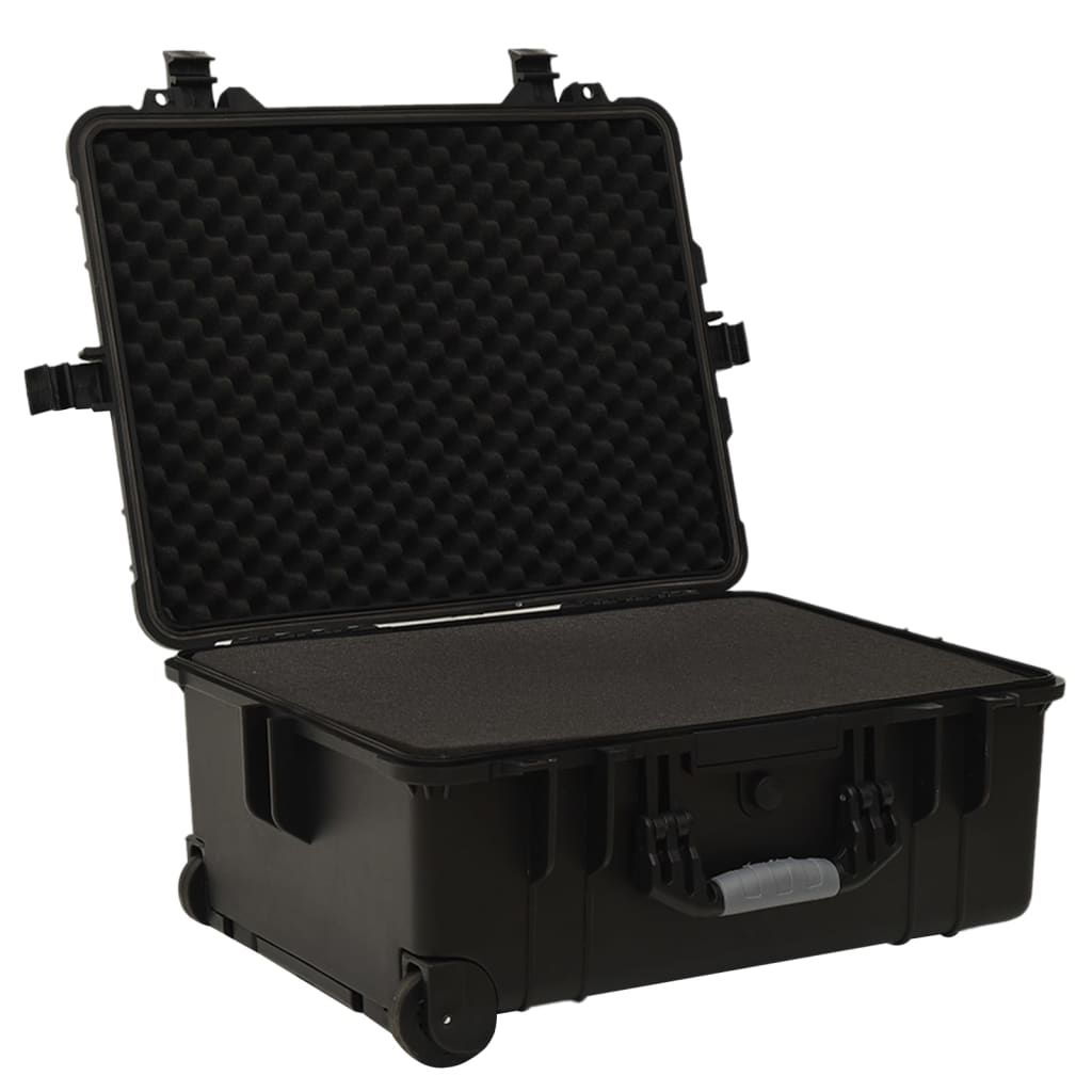 Portable transport case, black, 58 x 45 x 27 cm, PP