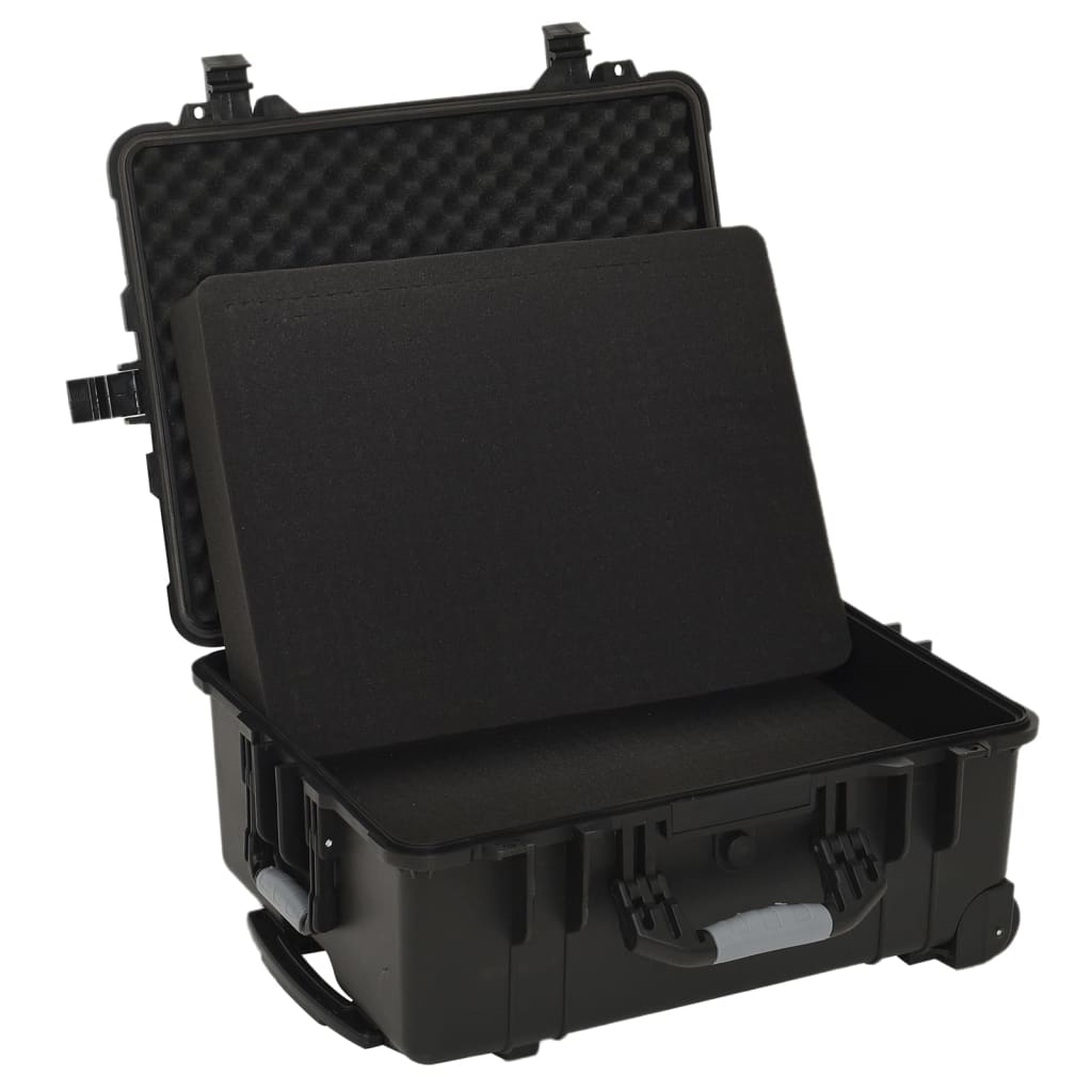 Portable transport case, black, 58 x 45 x 27 cm, PP