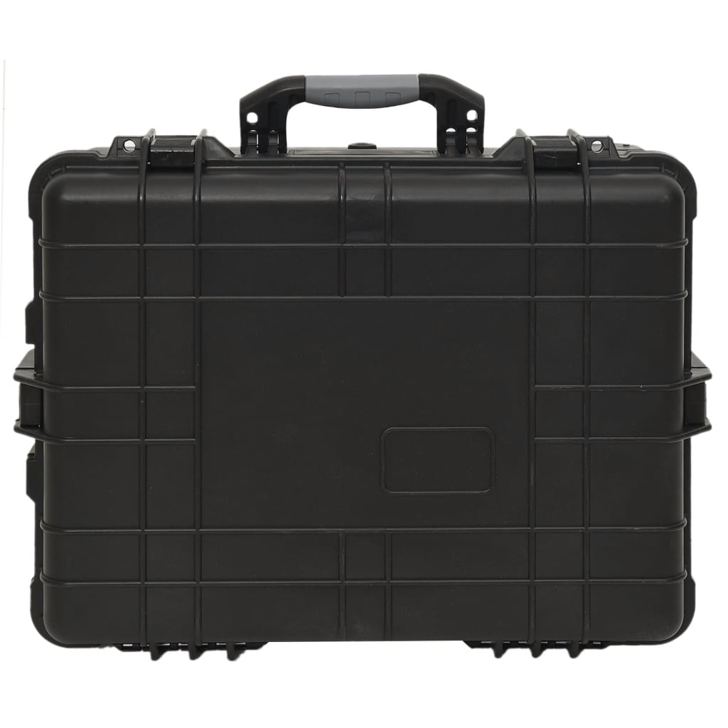 Portable transport case, black, 58 x 45 x 27 cm, PP
