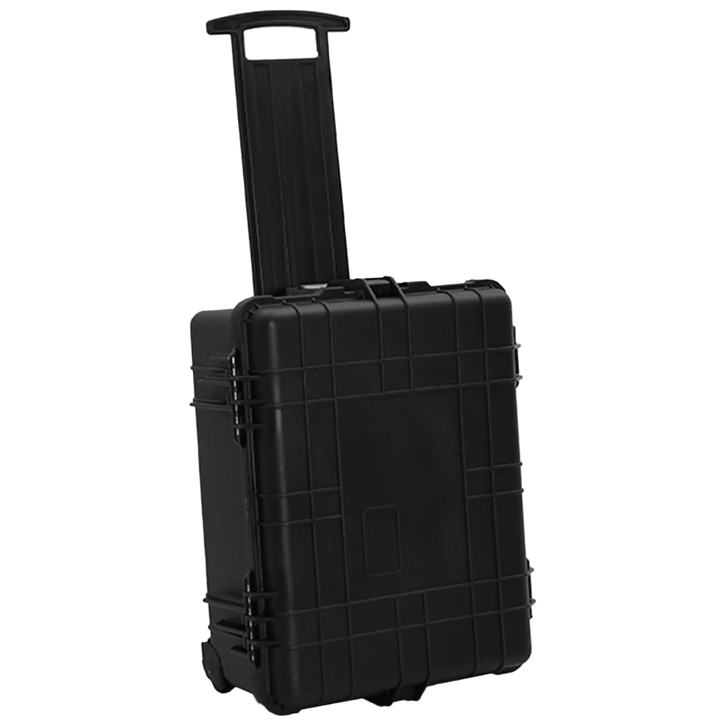Portable transport case, black, 58 x 45 x 27 cm, PP