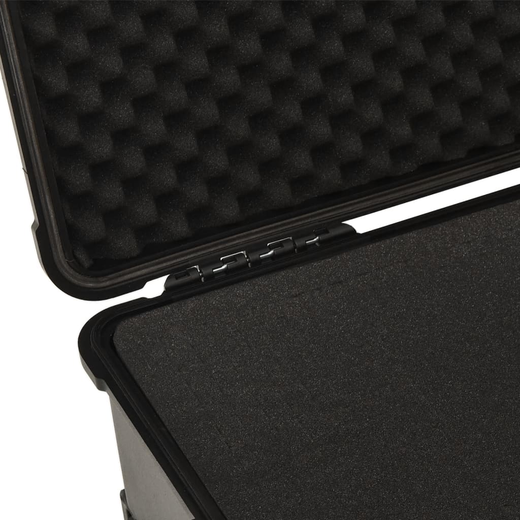Portable transport case, black, 58 x 45 x 27 cm, PP