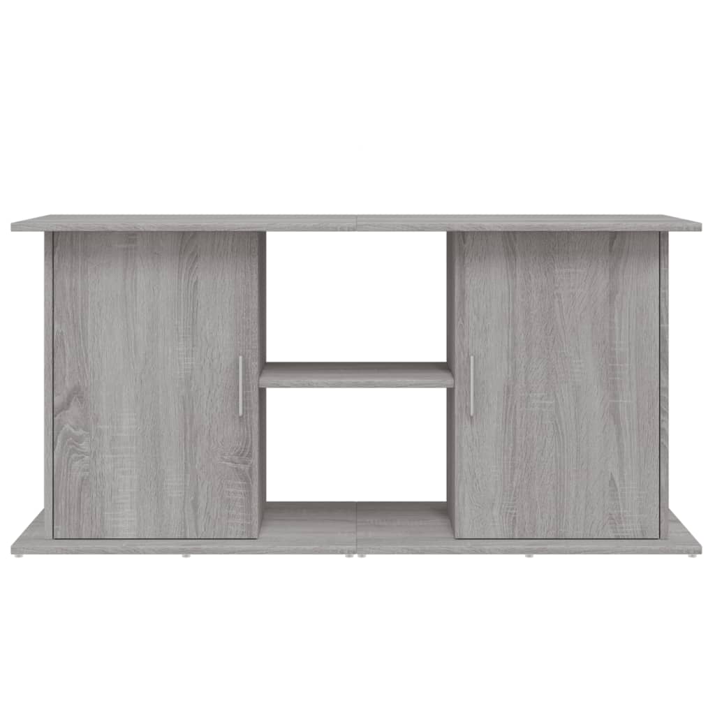 Aquarium base, gray Sonoma oak, 121 x 41 x 58 cm, artificial wood