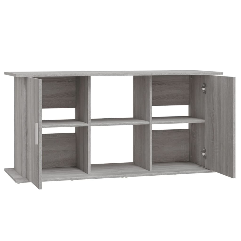 Aquarium base, gray Sonoma oak, 121 x 41 x 58 cm, artificial wood