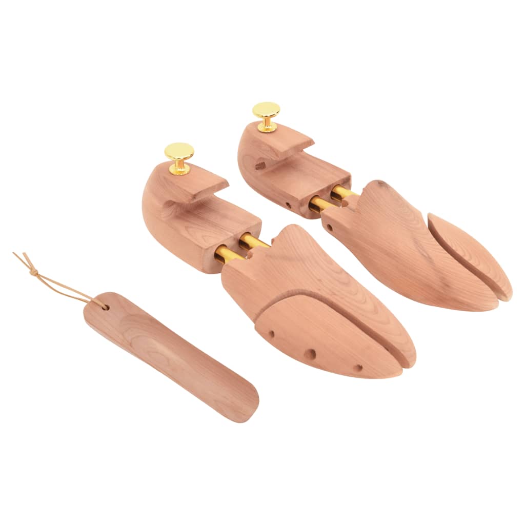 Shoe stretcher with shoe spoon, EU 44-45, cedar