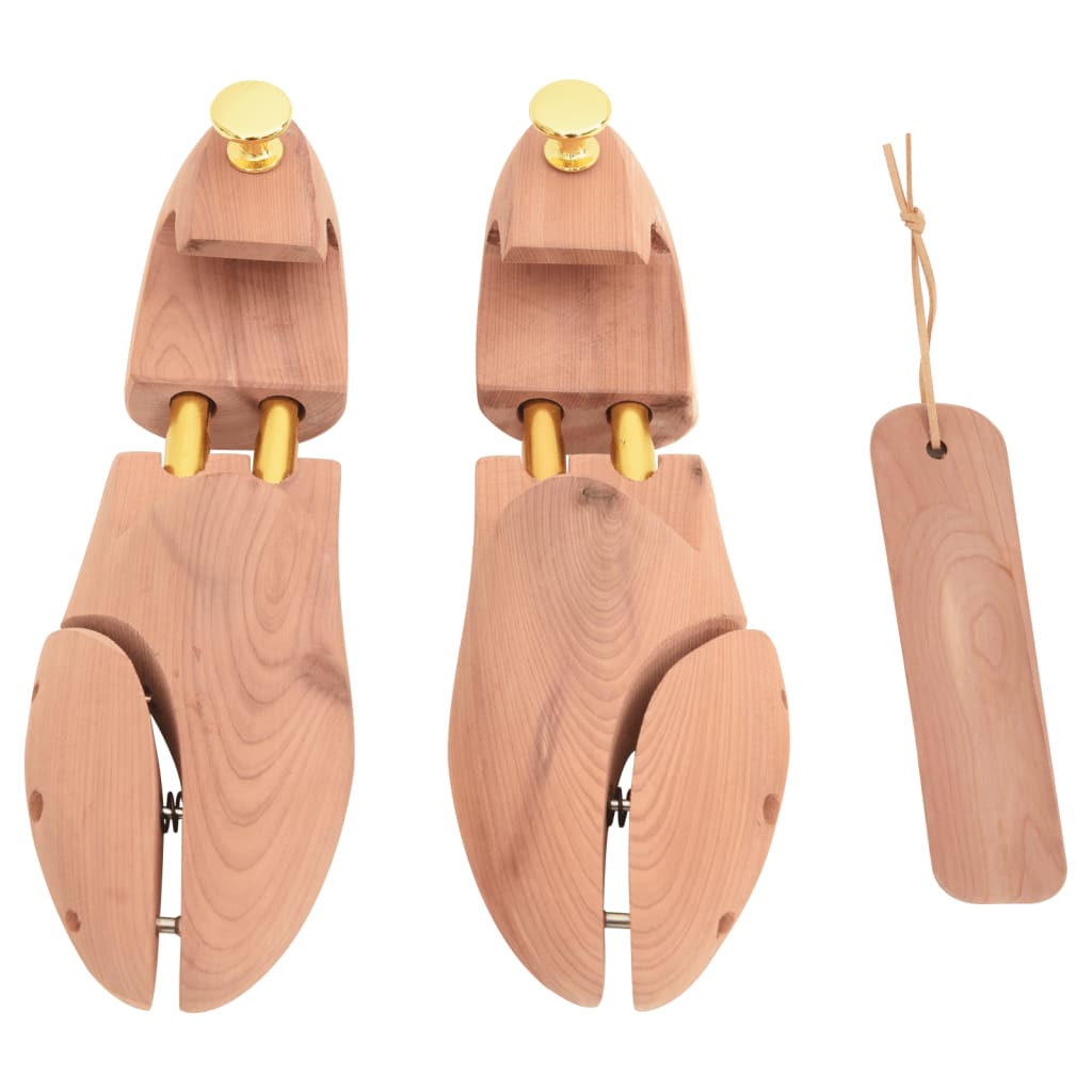 Shoe stretcher with shoe spoon, EU 44-45, cedar
