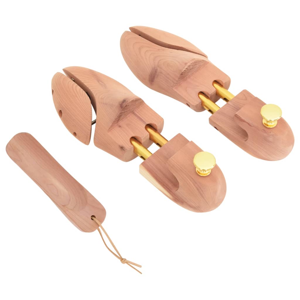 Shoe stretcher with shoe spoon, EU 44-45, cedar