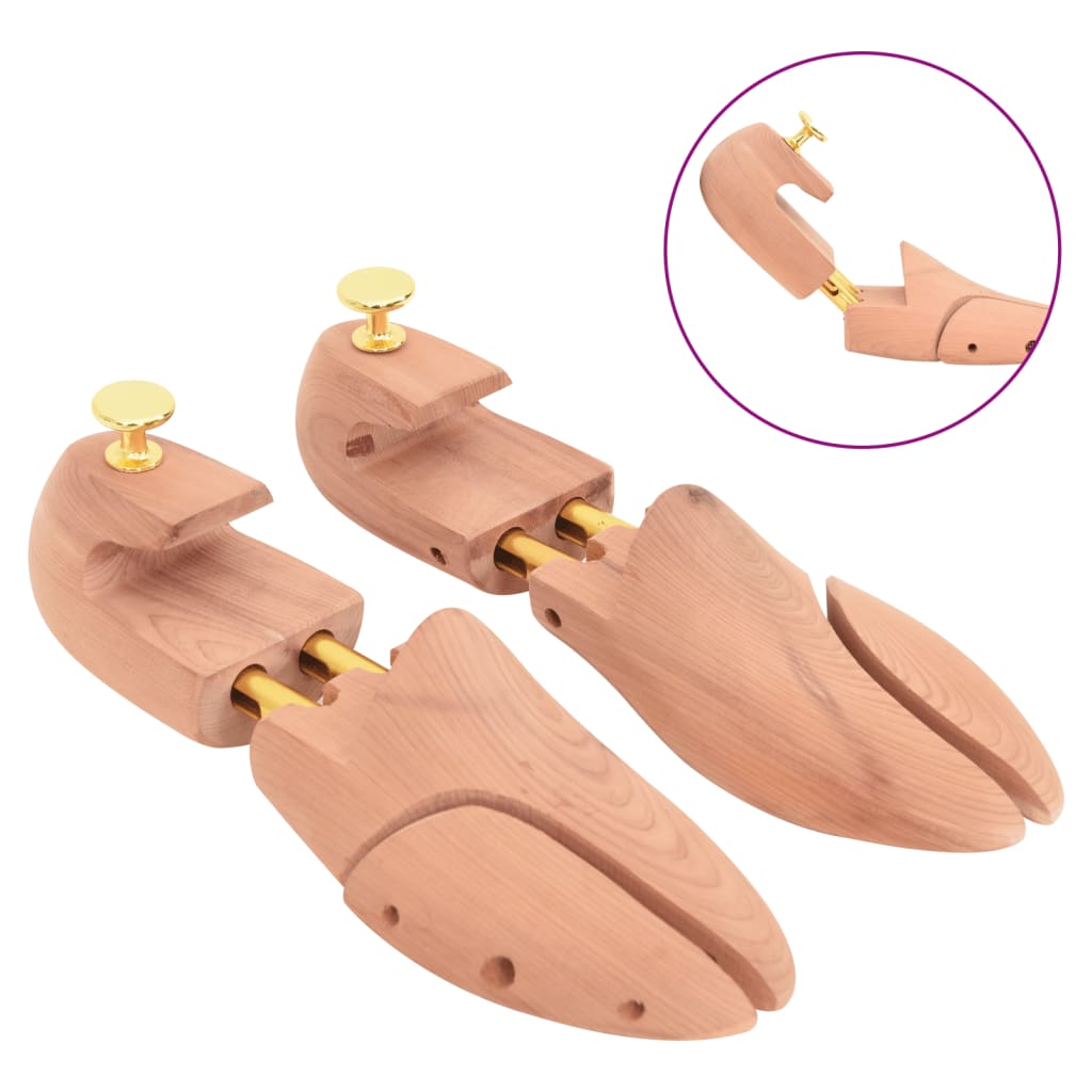 Shoe stretcher with shoe spoon, EU 44-45, cedar