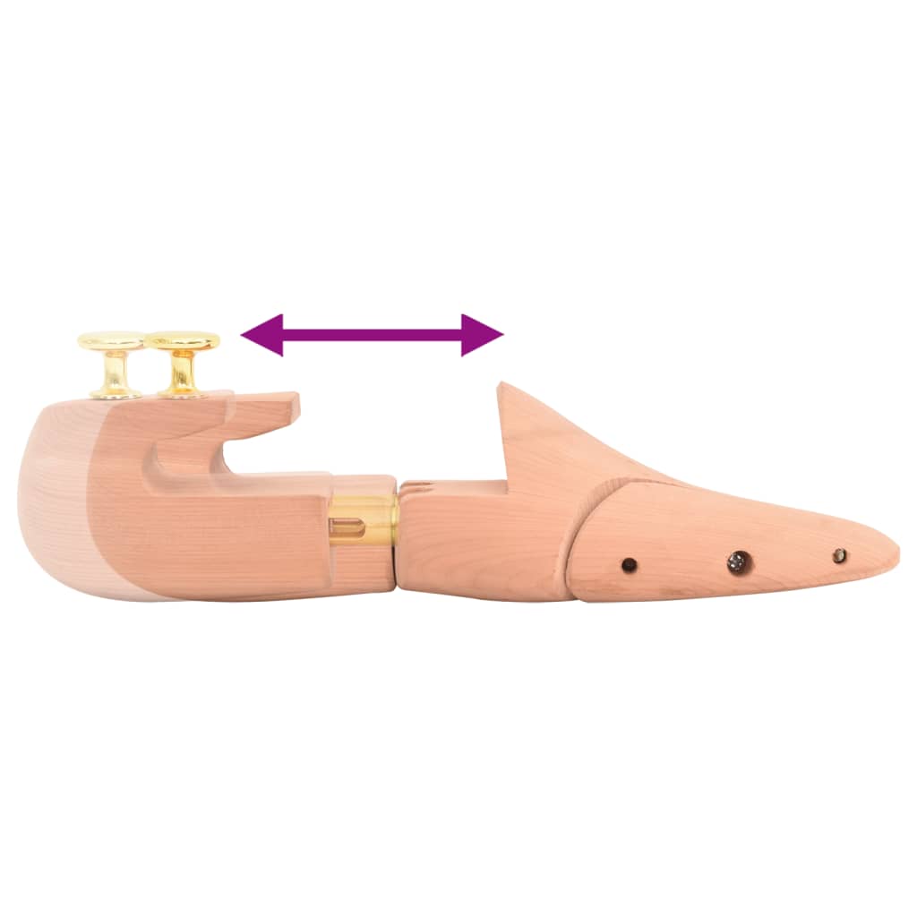 Shoe stretcher with shoe spoon, EU 44-45, cedar