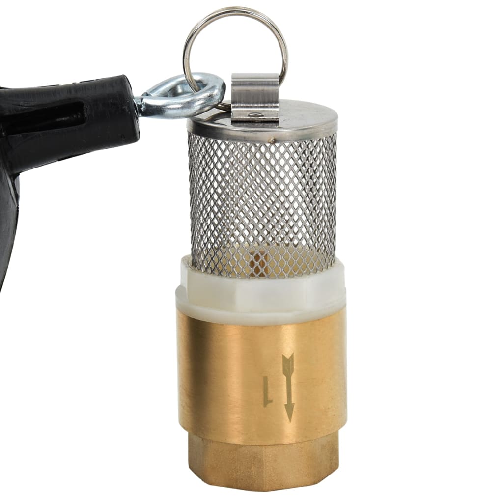 Suction hose with brass connections, black 1.1 5 m PVC
