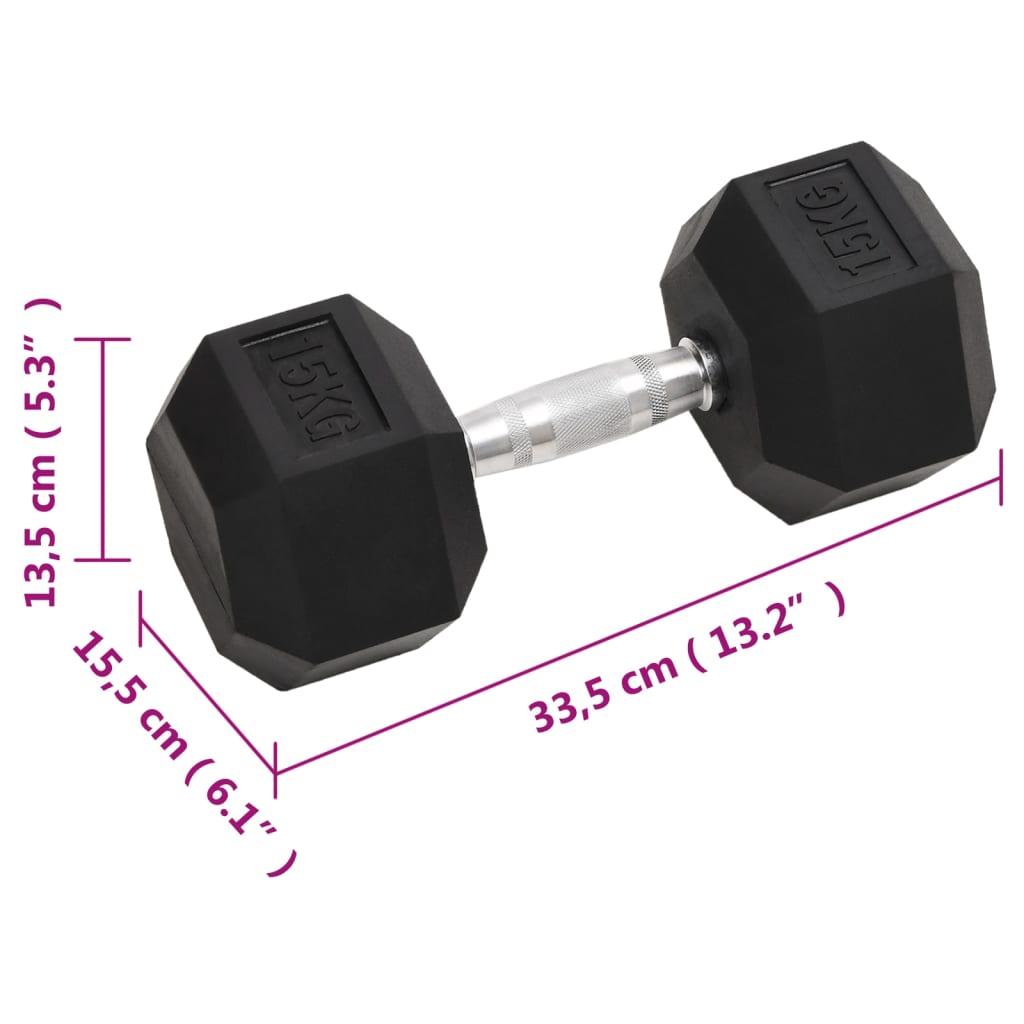 Dumbbells 2 pcs., 30 kg, cast iron