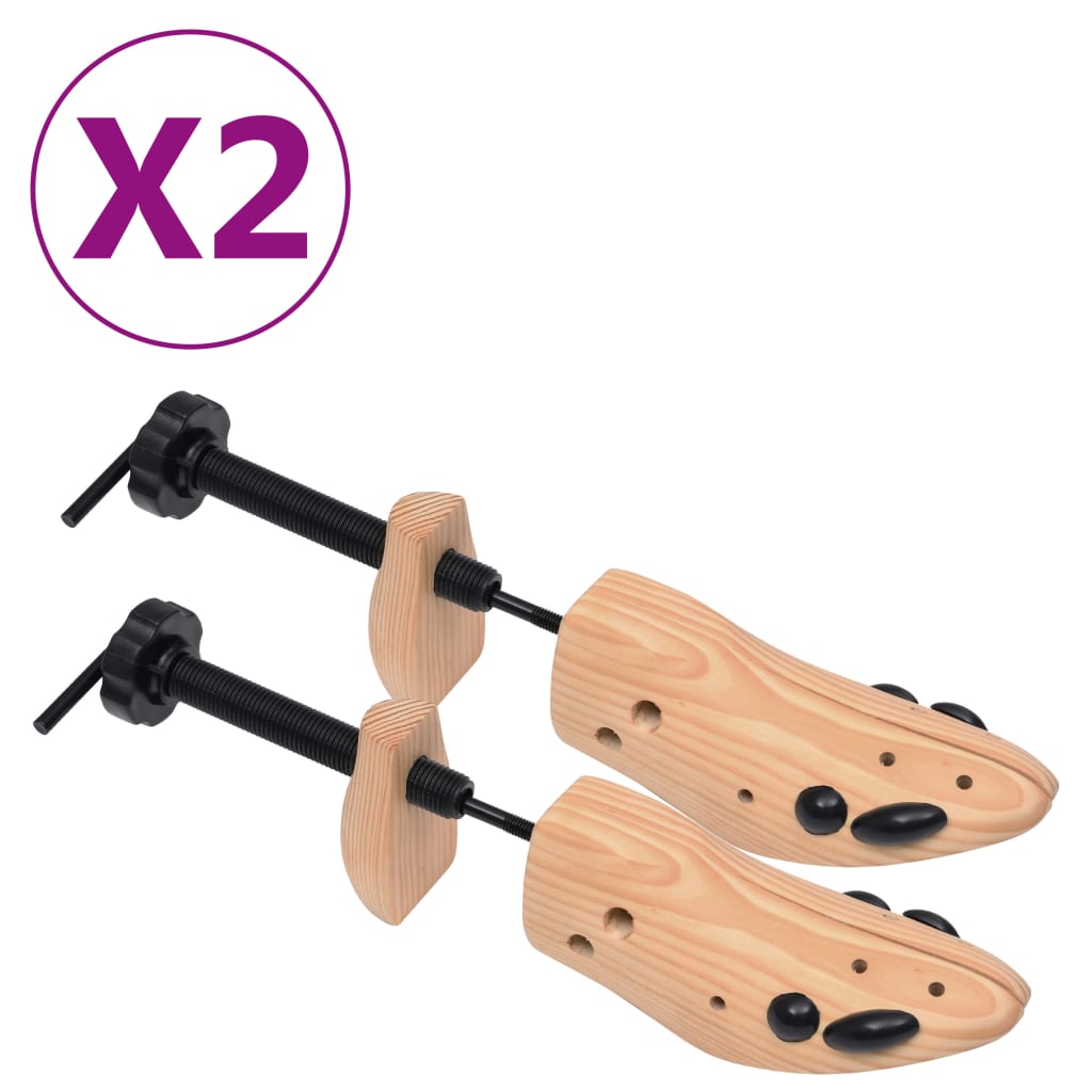 Shoe trees size 2 pairs 36-40 pine wood