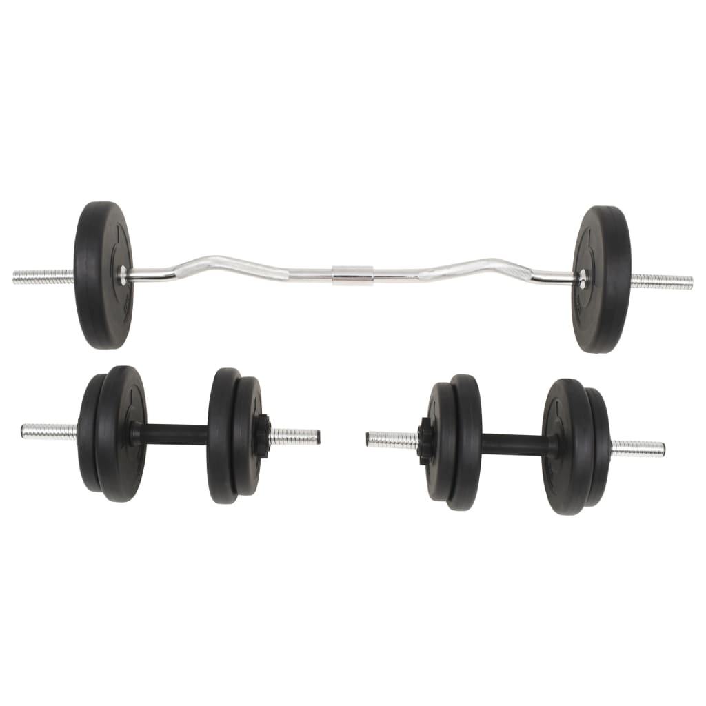Barbell and dumbbell set, 30 kg