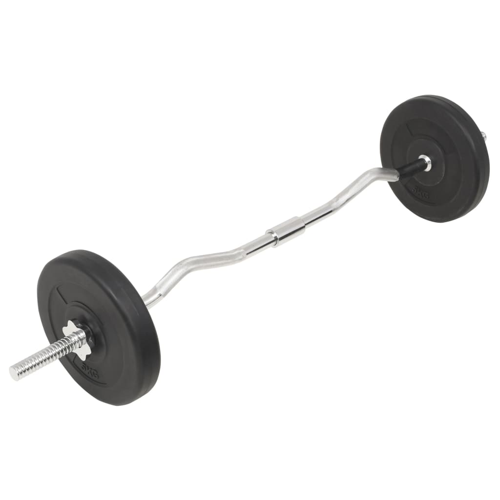 Barbell and dumbbell set, 30 kg