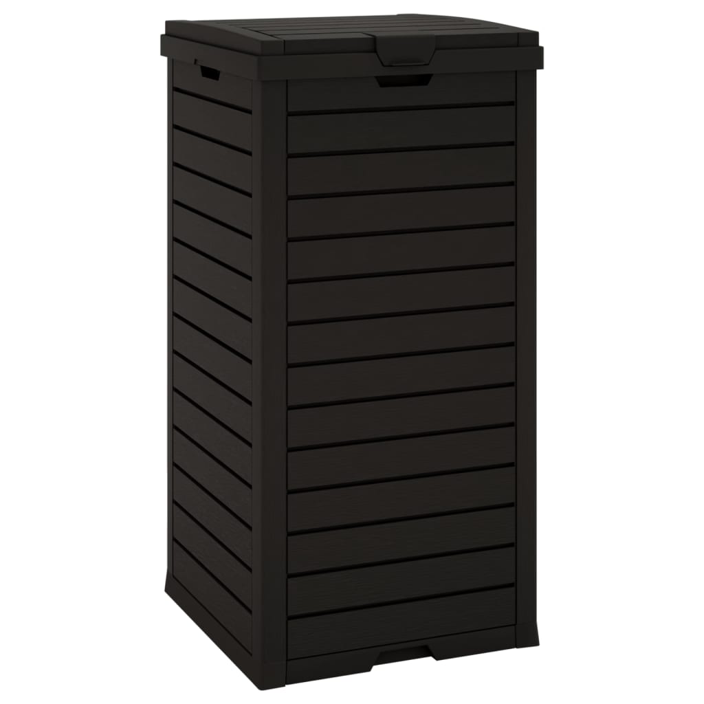 Outdoor trash can, black, 41 x 41 x 86 cm, polypropylene