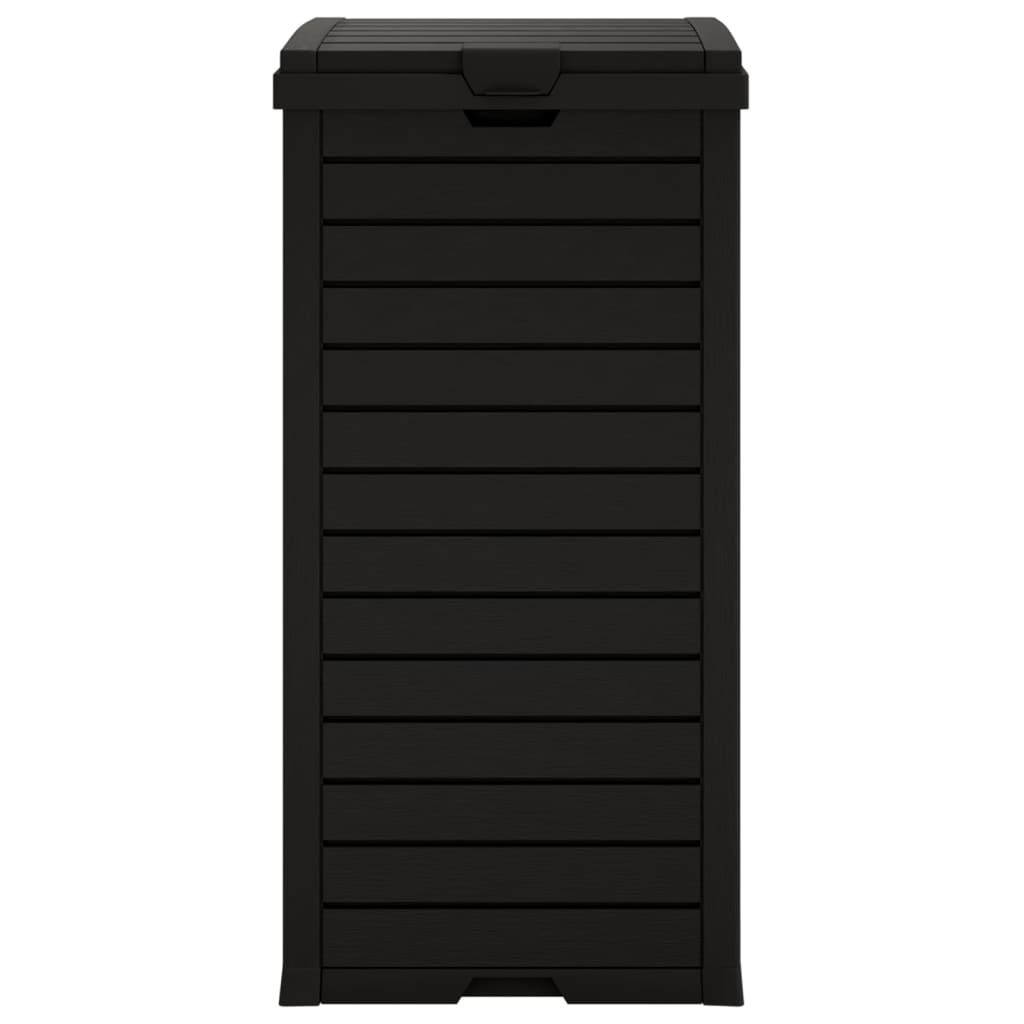 Outdoor trash can, black, 41 x 41 x 86 cm, polypropylene