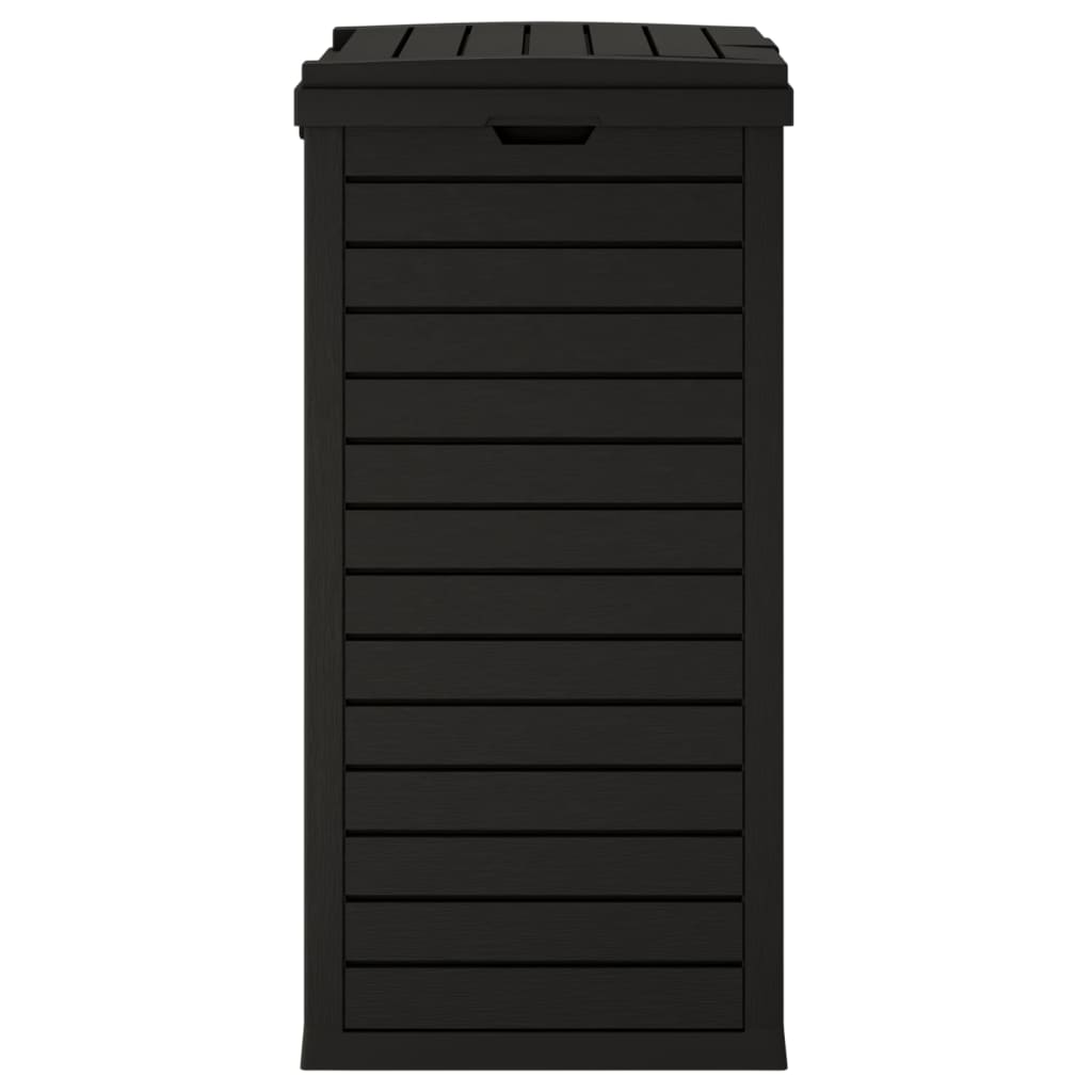 Outdoor trash can, black, 41 x 41 x 86 cm, polypropylene