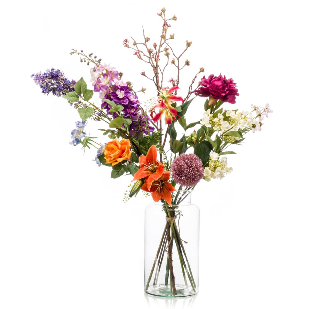 Bouquet of emerald artificial flowers Flower Bomb XL