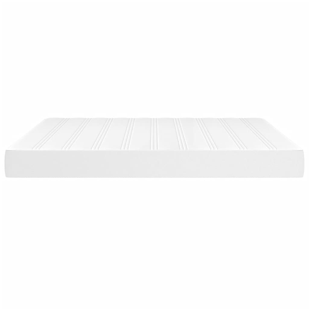 Spring mattress, white, 160x200x20 cm, artificial leather