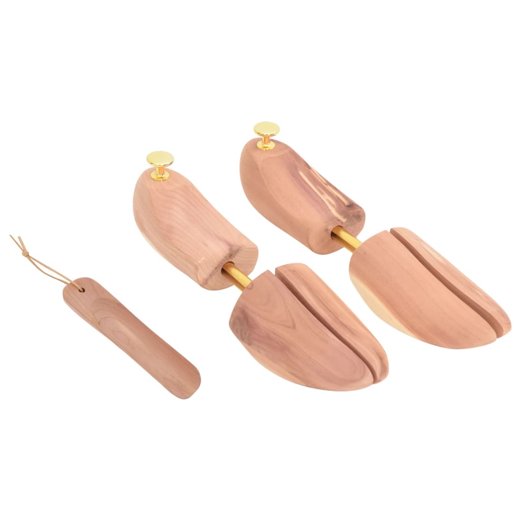 Shoe stretcher with shoe spoon, EU 44-45, cedar