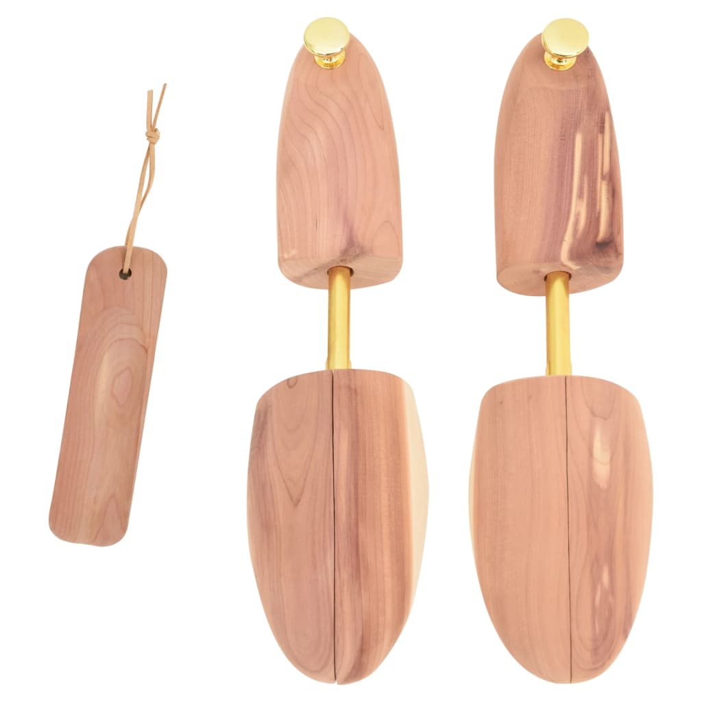Shoe stretcher with shoe spoon, EU 44-45, cedar