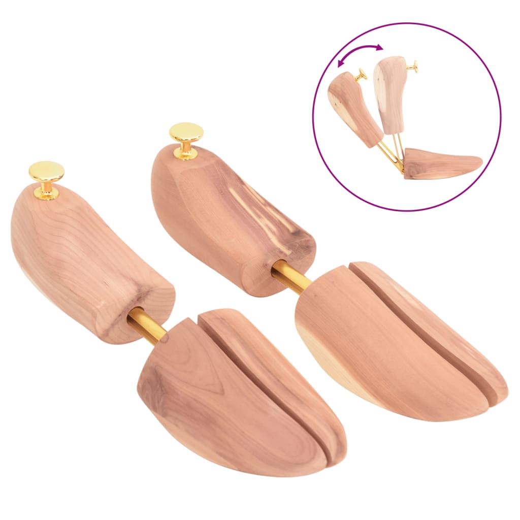 Shoe stretcher with shoe spoon, EU 44-45, cedar