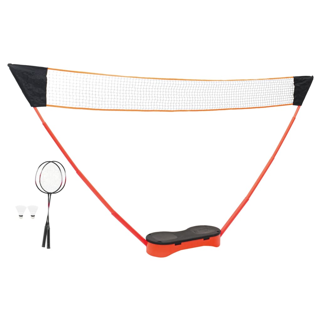 Badminton set with 2 rackets, net and storage case 292x30x152 cm